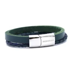 Bracelet Redskins 285113 - Bracelet Cuir Bicolore Homme