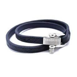 Bracelet Redskins 285107 - Bracelet Boucle Cuir Bleu Homme
