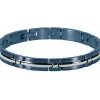Bracelet Rochet B042286 - Acier TRINIDAD Bicolore Pvd Bleu Homme