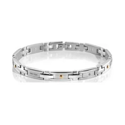 Bracelet Sector SLI57 - Bracelet Gourmette bicolore Homme
