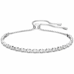 Bracelet Swarovski 5465384 - Bracelet Timeless Elegance Argenté Cristaux Ajustable Femme