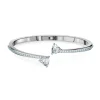 Bracelet Swarovski 5535354 - Bracelet-Jonc métal argenté cristaux Femme