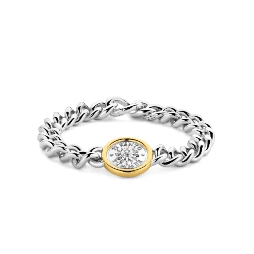 Bracelet Ti Sento - 23038ZY Argent Rhodié Et Pièce Serti Doré