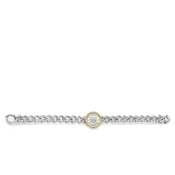Bracelet Ti Sento - 23038ZY Argent Rhodié Et Pièce Serti Doré