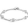 Bracelet Ti Sento Femme 2756ZI - Bracelet Ronds Strass Argent