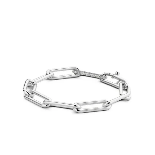 Bracelet Ti Sento 2926ZI - argent grandes mailles rectangulaires Femme