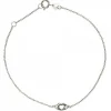 Bracelet Vertigo KISS ME-OR BLANC - Bracelet Acier Diamant Argent Femme