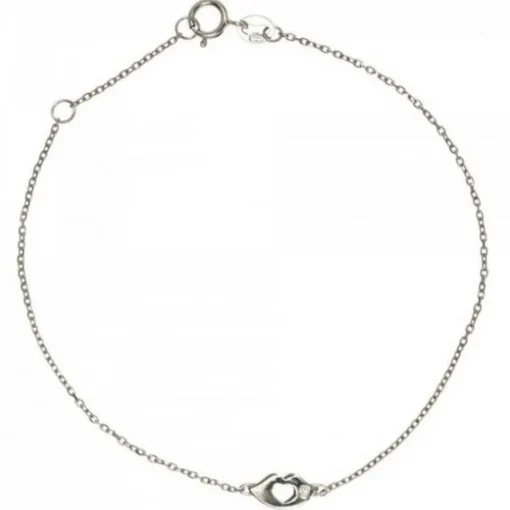 Bracelet Vertigo KISS ME-OR BLANC - Bracelet Acier Diamant Argent Femme