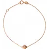 Bracelet Vertigo LUCKY ME-OR ROSE - Bracelet Acier Diamant Rose Femme
