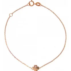 Bracelet Vertigo LUCKY ME-OR ROSE - Bracelet Acier Diamant Rose Femme