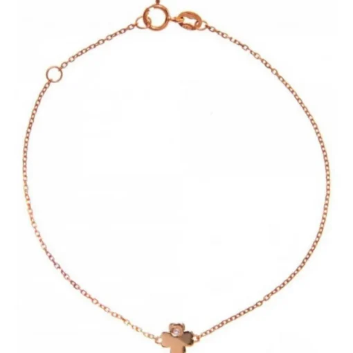 Bracelet Vertigo LUCKY ME-OR ROSE - Bracelet Acier Diamant Rose Femme