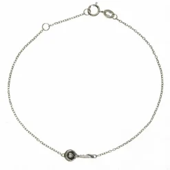 Bracelet Vertigo OPEN ME-OR BLANC - Bracelet Acier Diamant Argent Femme