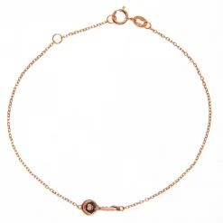 Bracelet Vertigo OPEN ME-OR ROSE - Bracelet Acier Diamant Rose Femme