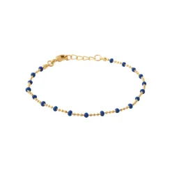 Chaine fantaisie bleue plaqué or Maison de la Bijouterie YU0U3WZV