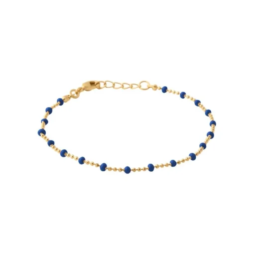 Chaine fantaisie bleue plaqué or Maison de la Bijouterie YU0U3WZV