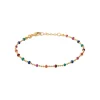 Chaine fantaisie multicolore plaqué or Maison de la Bijouterie YU0U35ZV