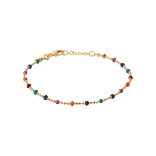 Chaine fantaisie multicolore plaqué or Maison de la Bijouterie YU0U35ZV