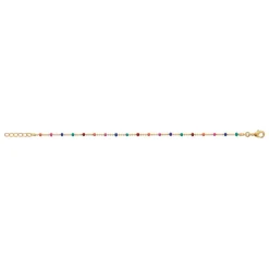 Chaine fantaisie multicolore plaqué or Maison de la Bijouterie YU0U35ZV