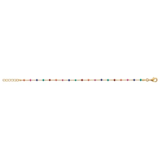 Chaine fantaisie multicolore plaqué or Maison de la Bijouterie YU0U35ZV