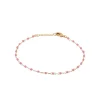 Chaine fantaisie perles miyuki rose plaqué or Maison de la Bijouterie YU0U6VZV