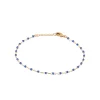 Chaine fantaisie perles miyuki bleues plaqué or Maison de la Bijouterie YU0UW0ZV