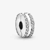 Charm Clip Pandora Moments Pavé Double Rang