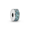 Charm Clip Pandora Moments Pavé Bleu-Vert