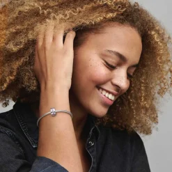Charm Clip Pandora Moments Rangée Scintillante Rose