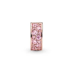 Charm Clip Pandora Moments Pavé Rose