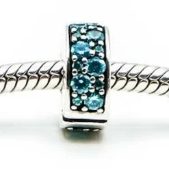 Charm Clip Pandora Moments Pavé Bleu-Vert