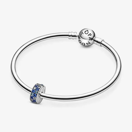 Charm Clip Pandora Moments Pavé Bleu