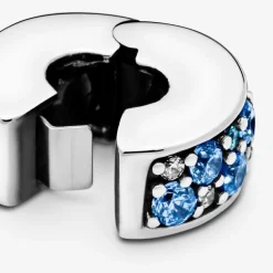 Charm Clip Pandora Moments Pavé Bleu