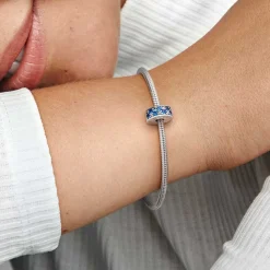 Charm Clip Pandora Moments Pavé Bleu
