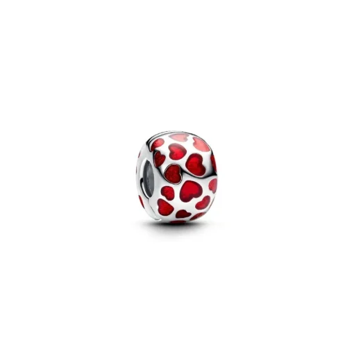 Charm Clip Rond Cœurs