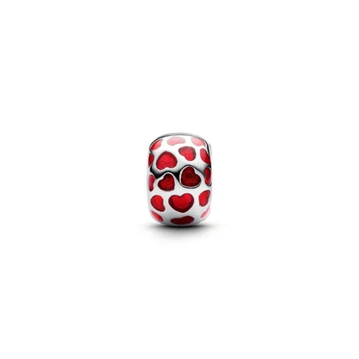 Charm Clip Rond Cœurs