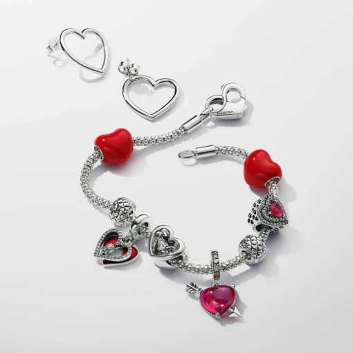 Charm Cœur Message Caché Versicolore