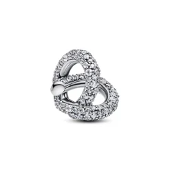 Charm Cœur Nœud de l'Infini Pavé