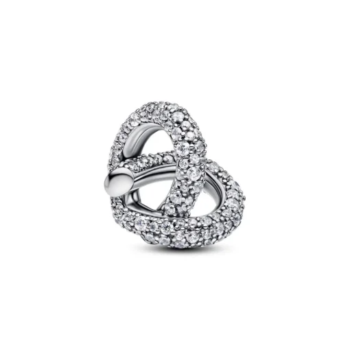 Charm Cœur Nœud de l'Infini Pavé