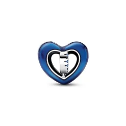 Charm Cœur Rotatif Bleu