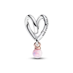 Charm Cœur Ruban Bimatière