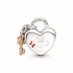 Charm Disney x Pandora Cadenas cœur Mickey & Minnie