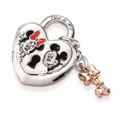 Charm Disney x Pandora Cadenas cœur Mickey & Minnie