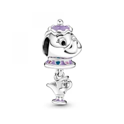 Charm Disney x Pandora Madame Samovar et Zip de la Belle et la Bête