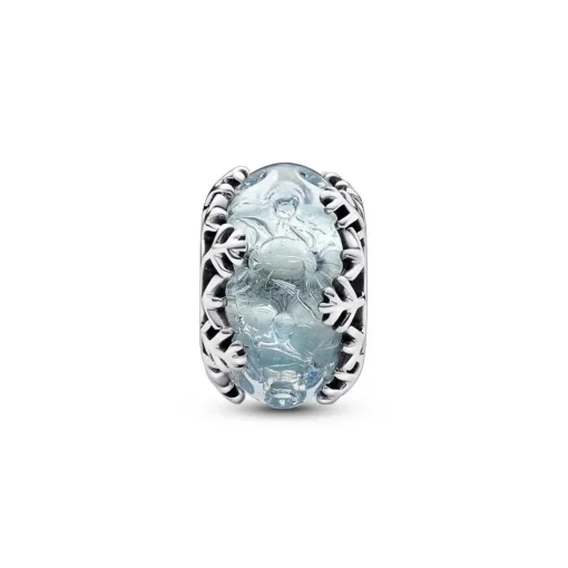 Charm Femme Murano Flocon de Neige Bleu Hivernal Pandora Moments