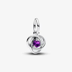 Charm Pendant Cercles de l’Éternité Violet