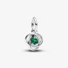 Charm Pendant Cercles de l’Éternité Vert