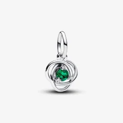 Charm Pendant Cercles de l’Éternité Vert