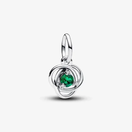 Charm Pendant Cercles de l’Éternité Vert