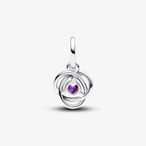 Charm Pendant Cercles de l’Éternité Violet