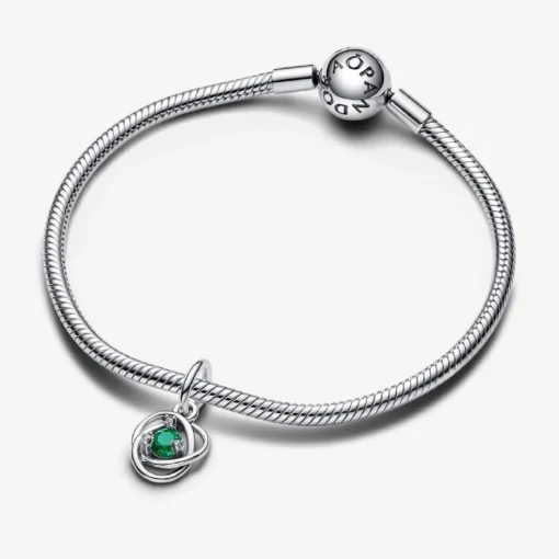 Charm Pendant Cercles de l’Éternité Vert